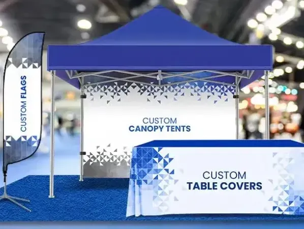 Instalasi tents pameran